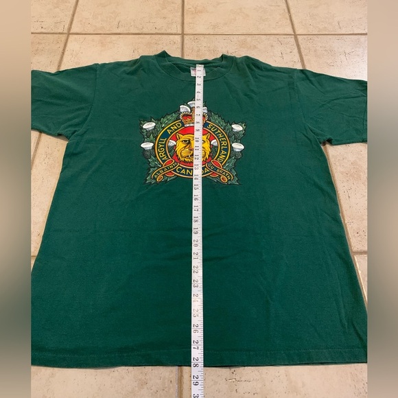 Vintage 90s Single Stitch Oneita Power-T Argyll & Sutherland Highlanders XL - Picture 9 of 9